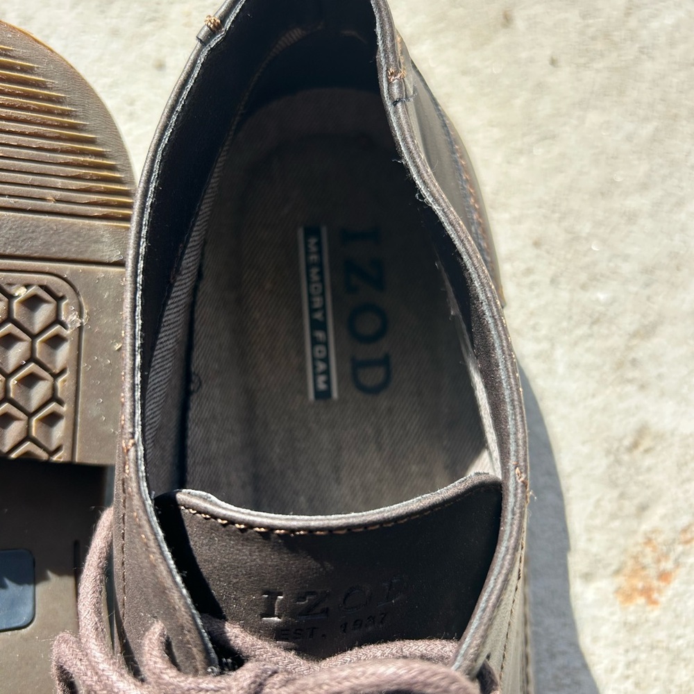 IZOD Men's Inwood Casual Chukka Boots Shoes Memory Foam Gaucho 9 - Picture 3 of 7